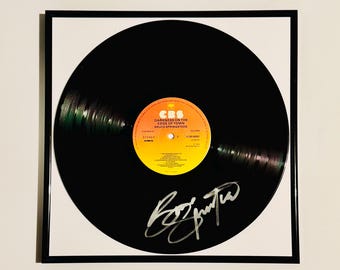 Bruce Springsteen Vinyl Record LP Framed Autographed With Certification