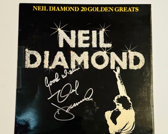 Neil Diamond Greatest Hits Vinyl Record LP Cover Autographed With Certification