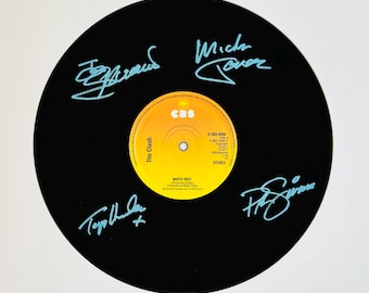 クラッシュのサイン入りビニールレコード（フレームなし） - Etsy 日本