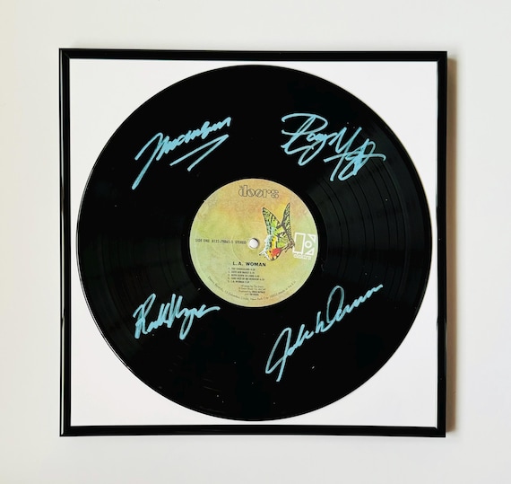 The Doors LA Woman Signed Vinyl Record With Black Frame - Etsy UK