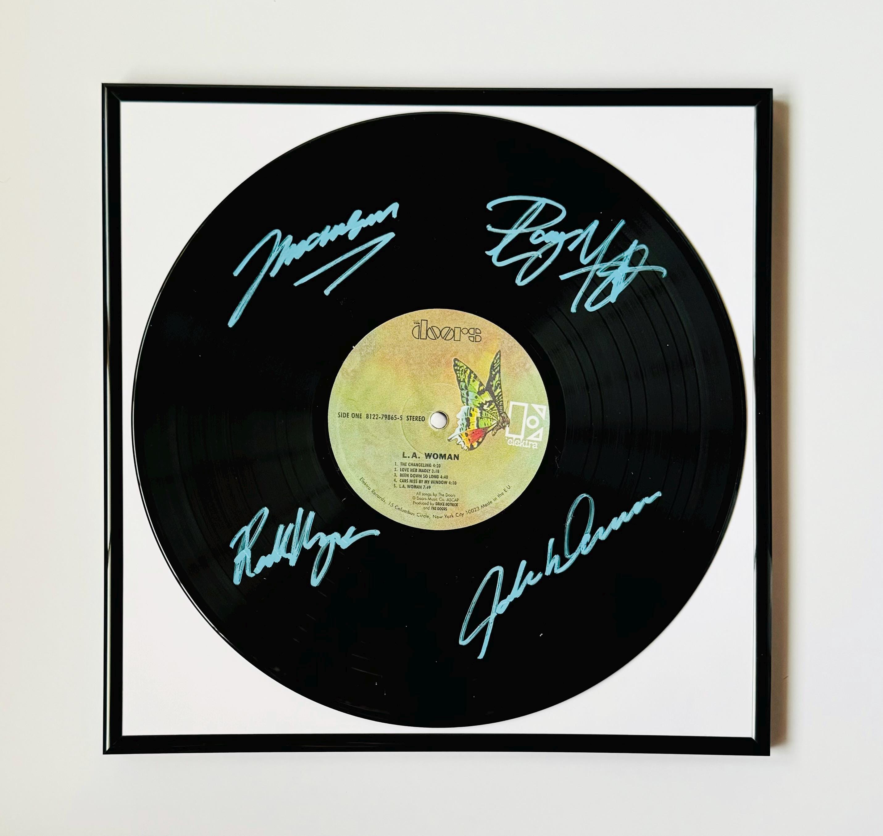 The Doors LA Woman Signed Vinyl Record With Black Frame - Etsy