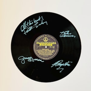 The Beatles Please Please Me Signed Vinyl Record Unframed