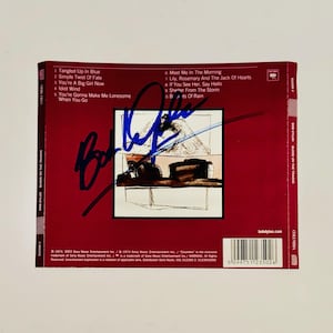 Bob Dylan CD Sleeve Autographed With Certification