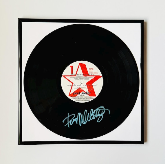The JAM 25周年記念盤 2LP & 7” Paul Weller Paul Weller the Jam Signed Vinyl Record With Black Frame - Etsy UK