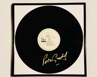 Peter Gabriel Vinyl Record LP Framed Autographed With Certification