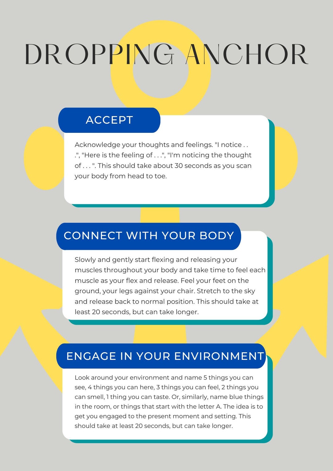 ACT Dropping Anchor Handout Etsy