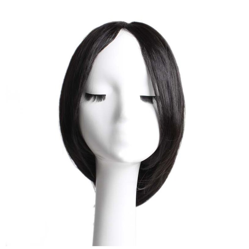 Hair Topper for Women,lace Base Clip in Human Hair Toupee Topper,clip