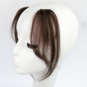 Female Real Hair With Bangs In The Middle, French Bangs On Both Sides, And Natural Wig，Top hair replacement piece，Hair replacement piece