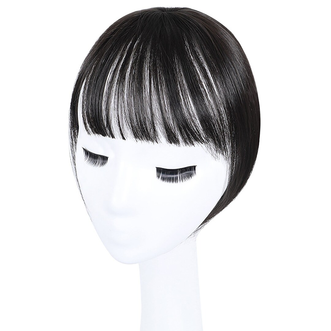 3d French Air Bangs Simulation Wig Bangs Girl Natural Head Etsy