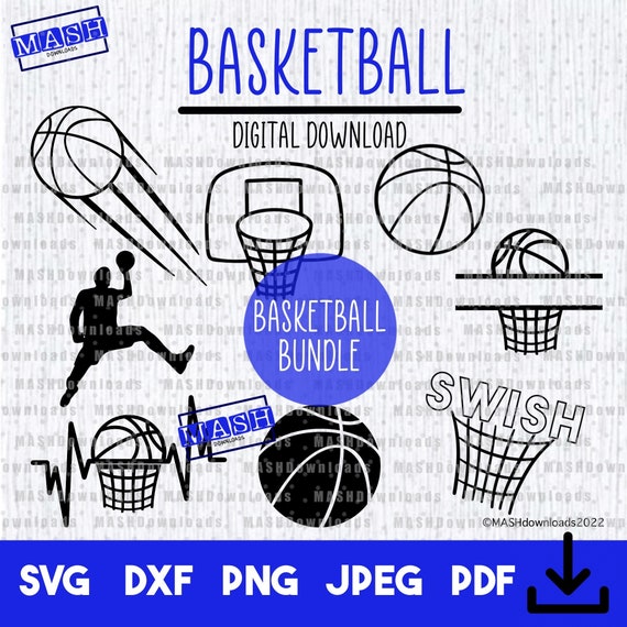 Basketball PNG Basketball Svg Cricut Cut Files Silhouette - Etsy