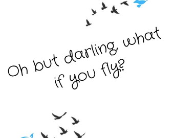 Oh But Darling, What if you Fly? - Wall Art - Digital Download