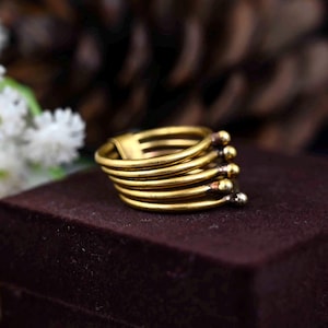 Gold Stack Ring, Gold Ring, Stack Ring, Thin Gold Ring, Simple Gold Ring, Simple Gold Ring, Stack Gold Ring, Gold Hammered Ring, Dainty Ring