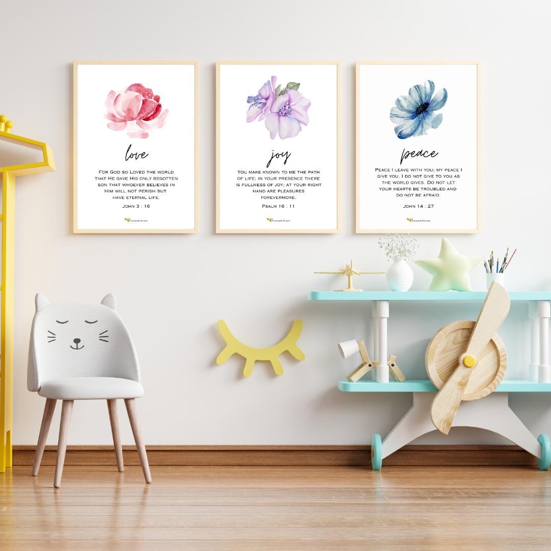 Fruit of the Spirit Printable Set | Christian Wall Art for Kids ...
