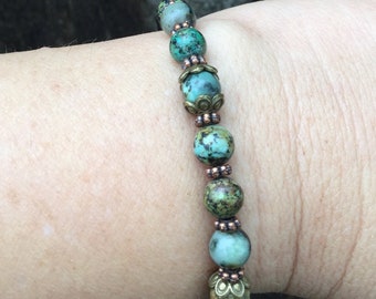 African turquoise decorative magnetic bracelet