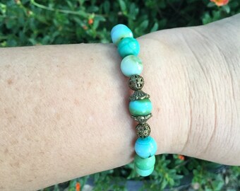 Dragon skin agate bracelet