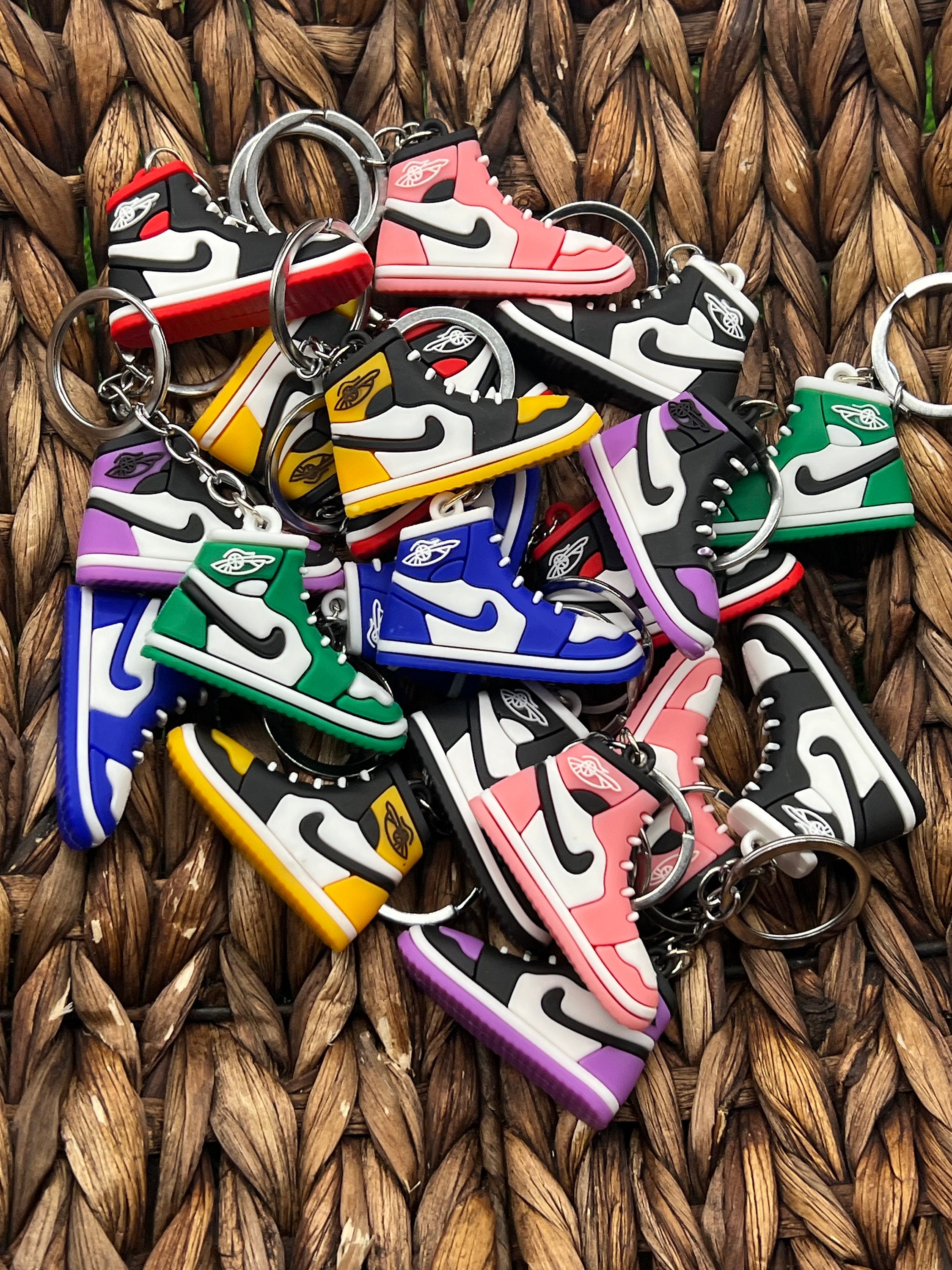 Nike/Louis Mini Shoe Keychain Single or Pair With or Without The