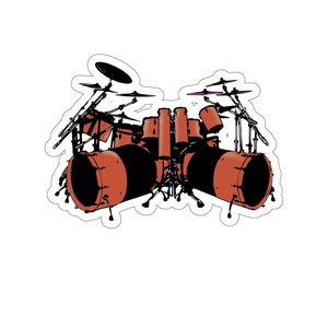 Drum Sticker | Instrument Sticker | Graphic Drum Sticker | Musician Sticker | Sqwinx