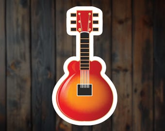 Vinilo de guitarra: calcomanía para portátil para amantes de la música