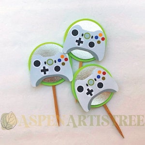 Video Game Cupcake Toppers Gaming Party Decorations Gaming Cupcake ...