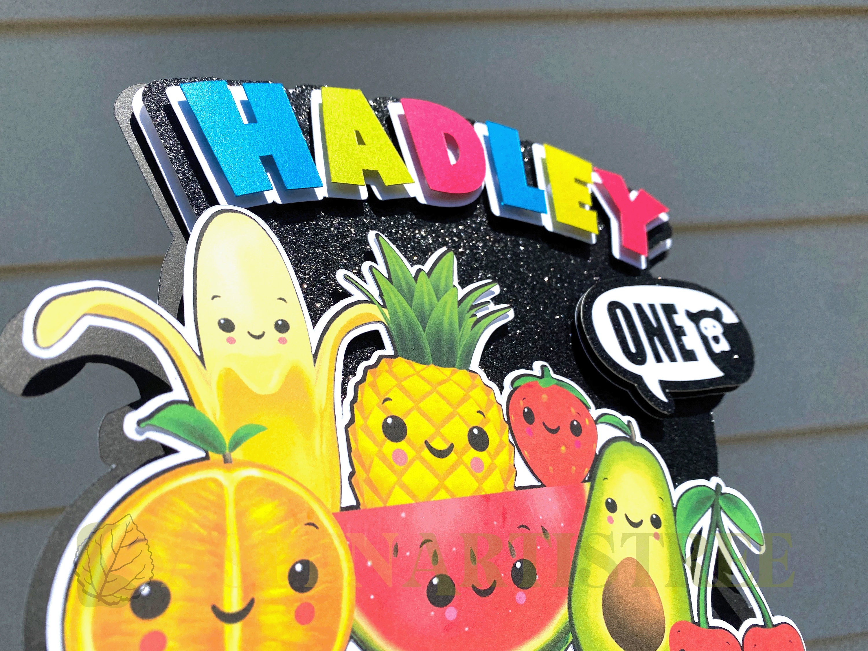 Dancing Fruit Cake Topper Custom Cake Topper Custom Hey Etsy