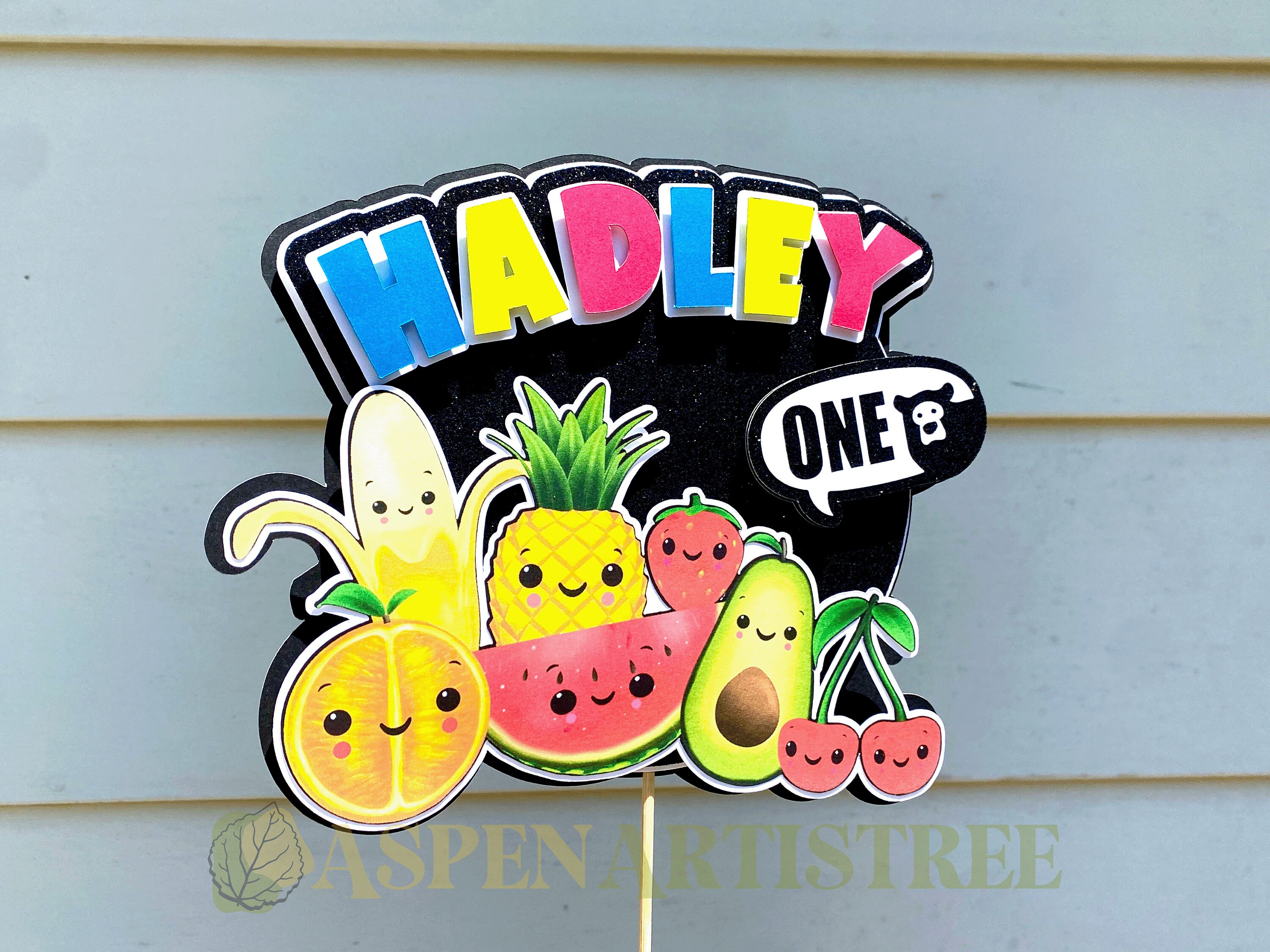 Dancing Fruit Cake Topper Custom Cake Topper Custom Hey Etsy