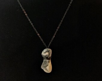 Black and Gray Shell Necklace