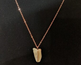 Copper colored shell necklace