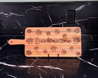 Bark-Cuterie lasergraverad charkuteribräda | Hundpresent