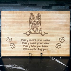 Every Snack You Make Personalized Dog Cutting Board | Dog Decor