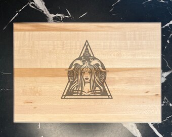 Pagan Witch Cutting Board/Charcuterie Board | Ritual Decor | Witchery