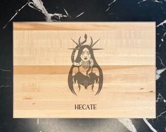 Hecate Cutting Board/Charcuterie Board | Hecate Altar | Goddess of Witchcraft and Magic