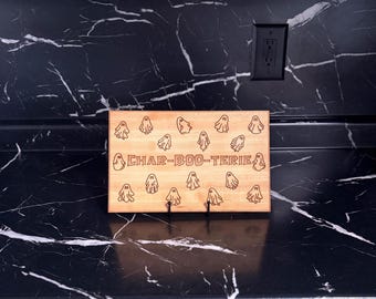 Char-Boo-Terie Cutting Board | Maple Cutting Board | Puns | Funny Gift