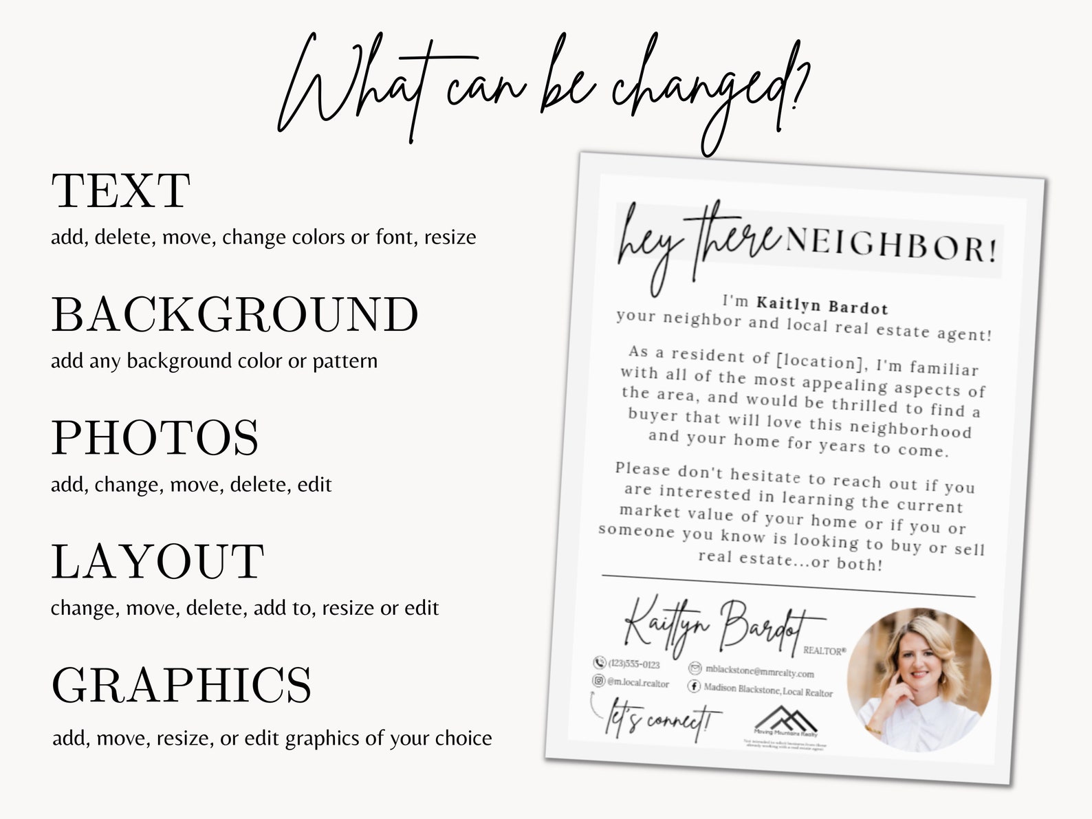 Real Estate Letter Flyer Marketing to Neighborhood Farming Etsy