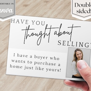 Real Estate Marketing Postcard to Find Potential Sellers, Help Your Buyers Find A Home, Neighborhood Prospecting Farming, Double Sided