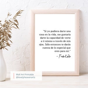 Frida Khalo Quote Print, Famous Quote Print, Typography Quote Print, Minimalist Quote Print, Wall Art Home Decor, Poster, Digital Download