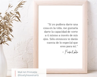 Frida Khalo Quote Print, Famous Quote Print, Typography Quote Print, Minimalist Quote Print, Wall Art Home Decor, Poster, Digital Download