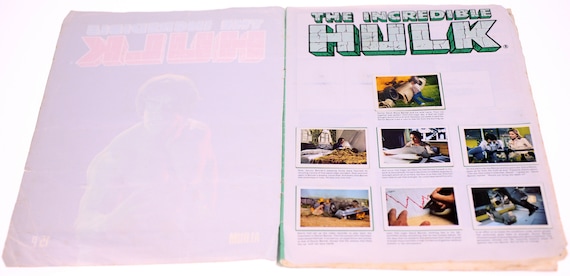 The Incredible Hulk 1979 Sticker Album-complete and Super The Incredible Hulk 1979 Sticker Album-complete and Super