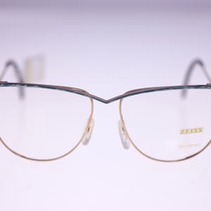 Zeiss Carat 6845 4300 ladies 22K gold electro-plated sunglasses frame-vintage NOS with case/papers-case marked-circa 1980s-FREE postage
