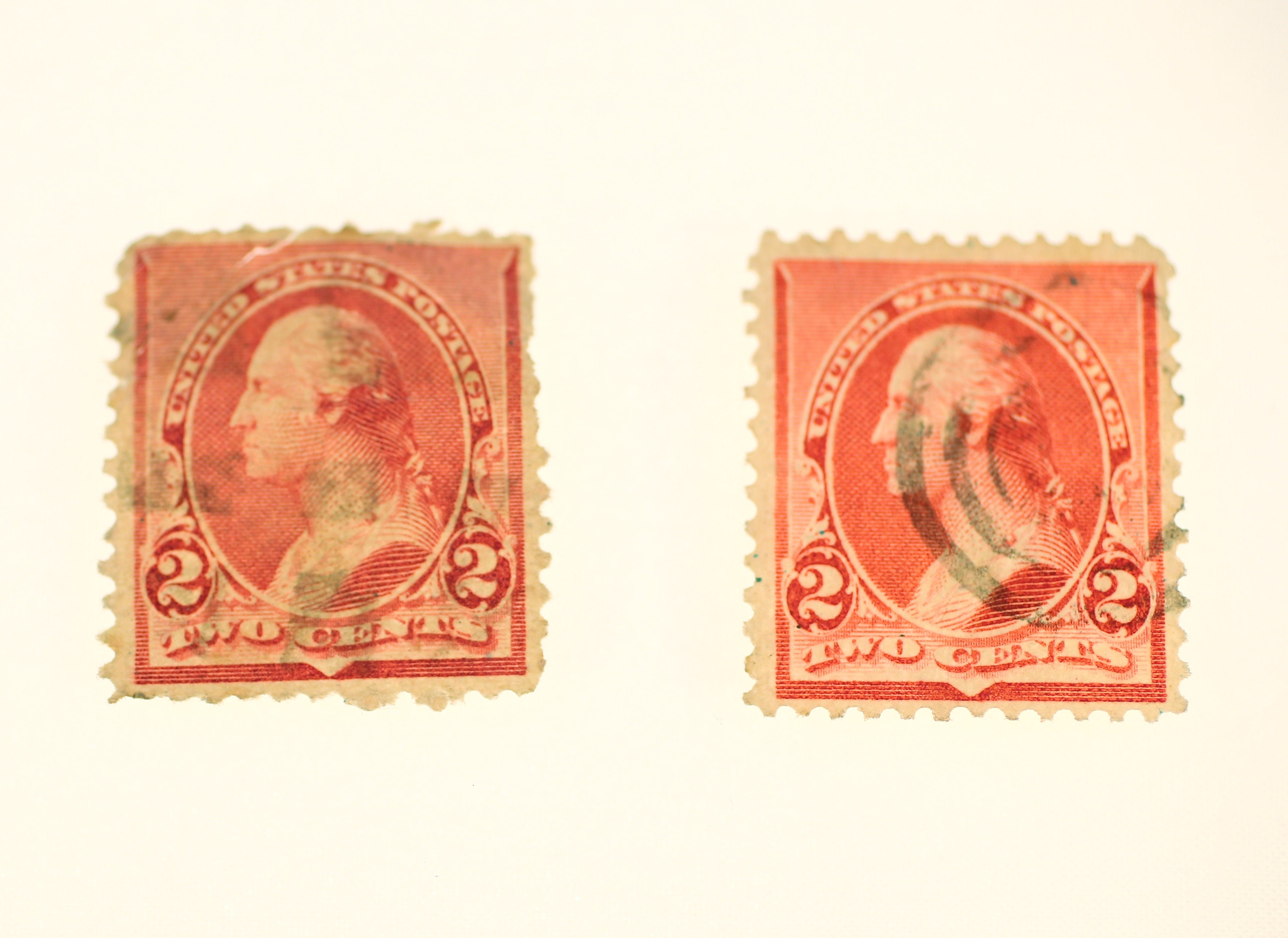 Red george washington 2 cent stamp - Etsy 日本