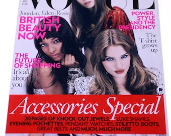 Vogue Magazine November 2008-Accessories issue-English UK edition-NEW (Weight: 1Kg) FREE postage