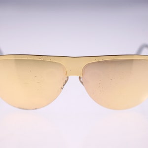 Gianfranco Ferre GFF 14/S mens gold coloured sunglasses - circa 1980s (Weight: 34g) - FREE postage