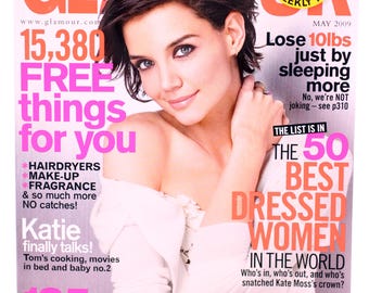 Revista Glamour - Edición en inglés - Mayo de 2009 - N.° 98 - Katie Holmes en portada - NUEVA (Peso: 492 g) Envío GRATIS