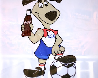 Striker 1994 USA World Cup Mascot WH Smith souvenir plastic shopping bag-Very Rare football collectiblem-FREE postage