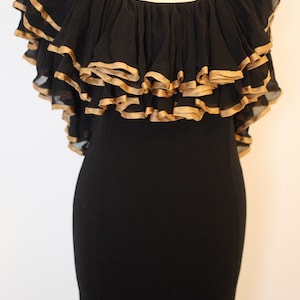 Saloni vintage ladies flamenco style dress-needs repairing-circa 1990s-EU 36-UK 8-US 4 (Weight: 470g) free postage