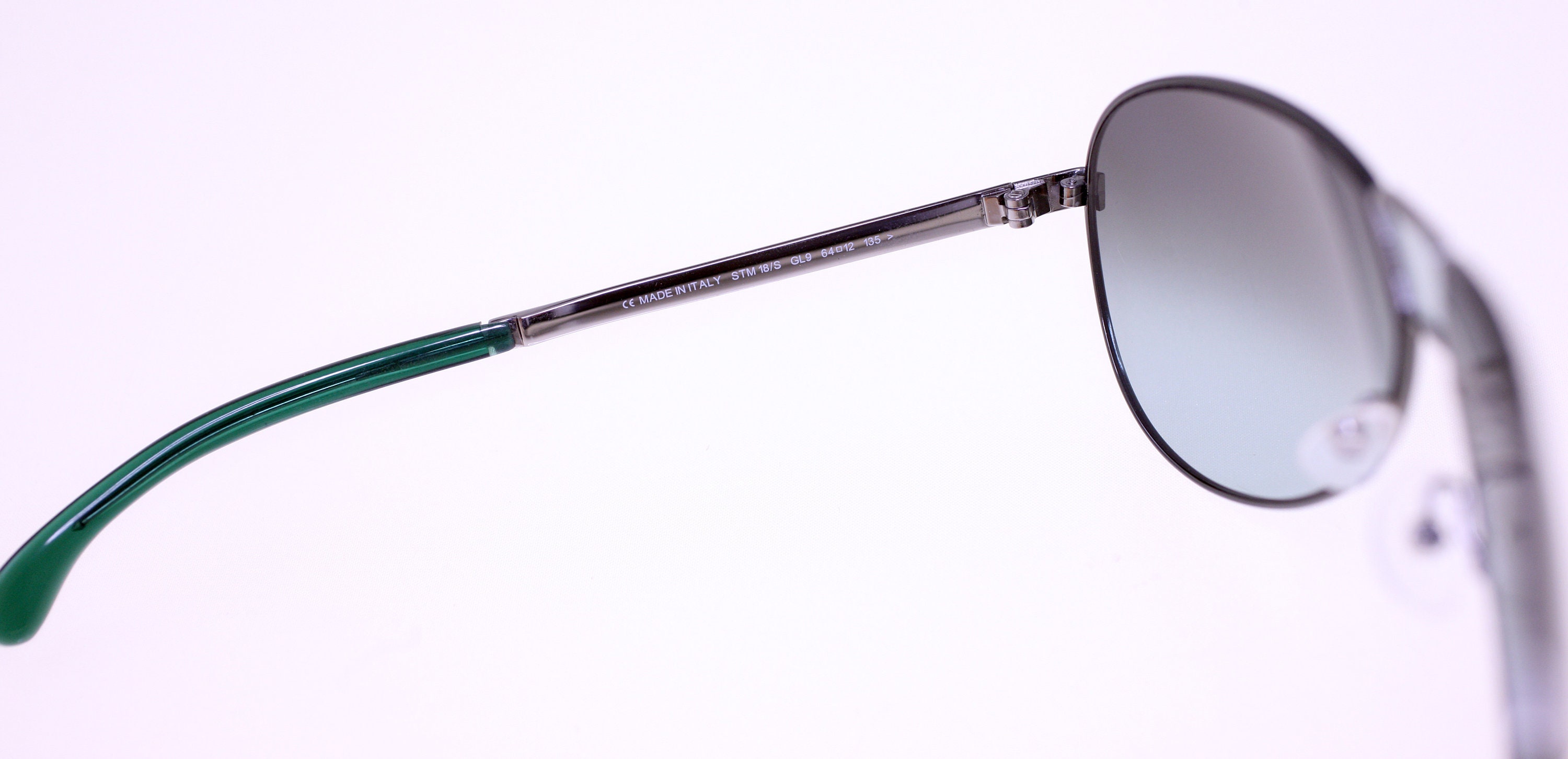 Stella McCartney Sunglasses Aviator Pilot Style Green STM 18/S GL9 Made In Italy Stella Mccartney STM 18/S GL9 First Release Pilot-style  main image 4