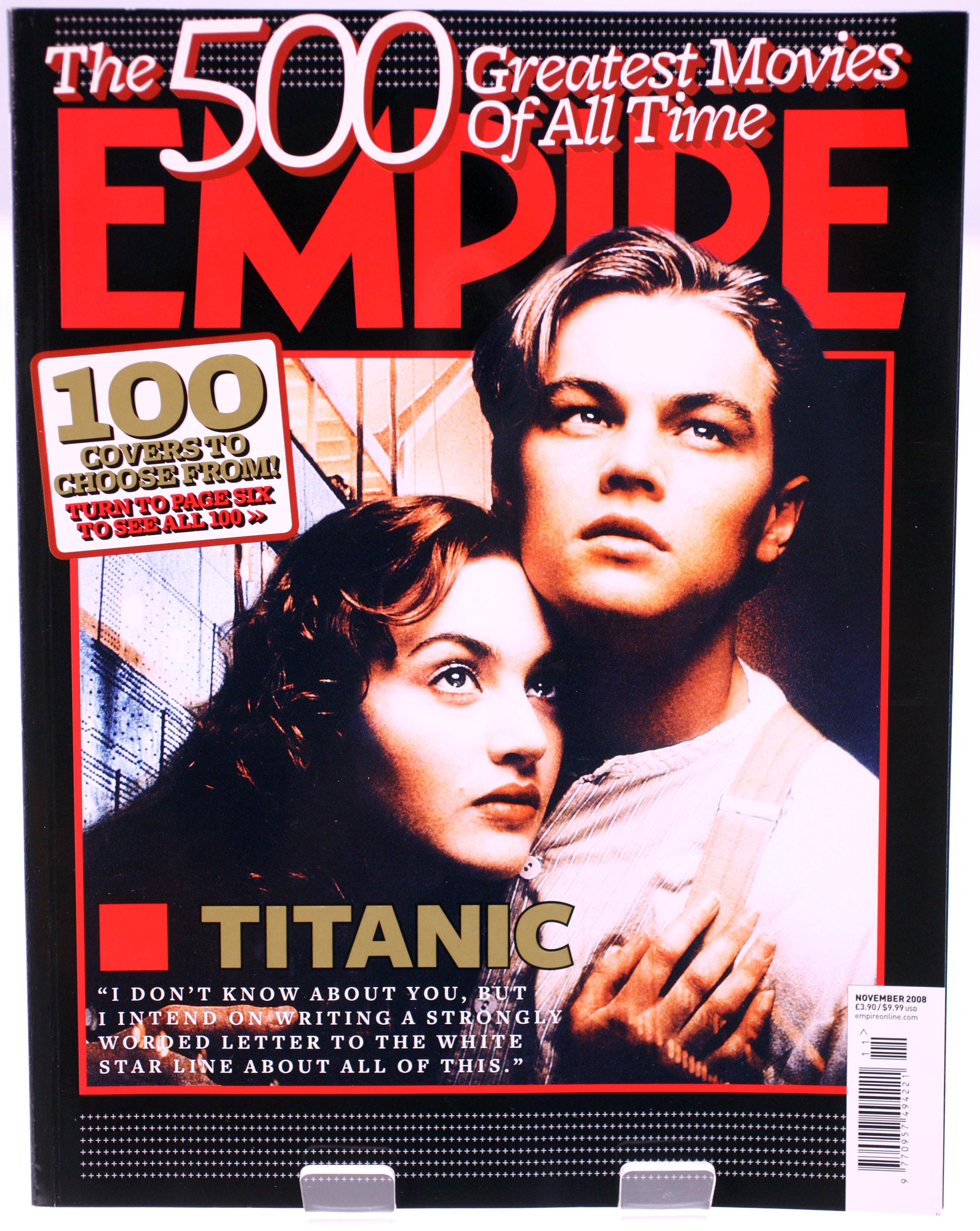Empire Magazine November 2008-issue 233-500 Greatest Movies Covers