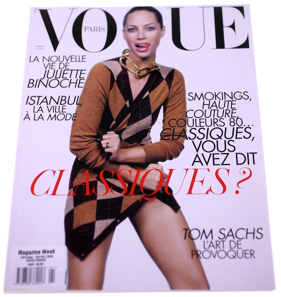 Vogue Paris Magazine October 2008-no.891 Christy Turlington
