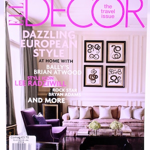 Elle Decor (US edition) magazine-April 2009-No. 155-European Style issue-English-NEW-Weight 442g-FREE postage