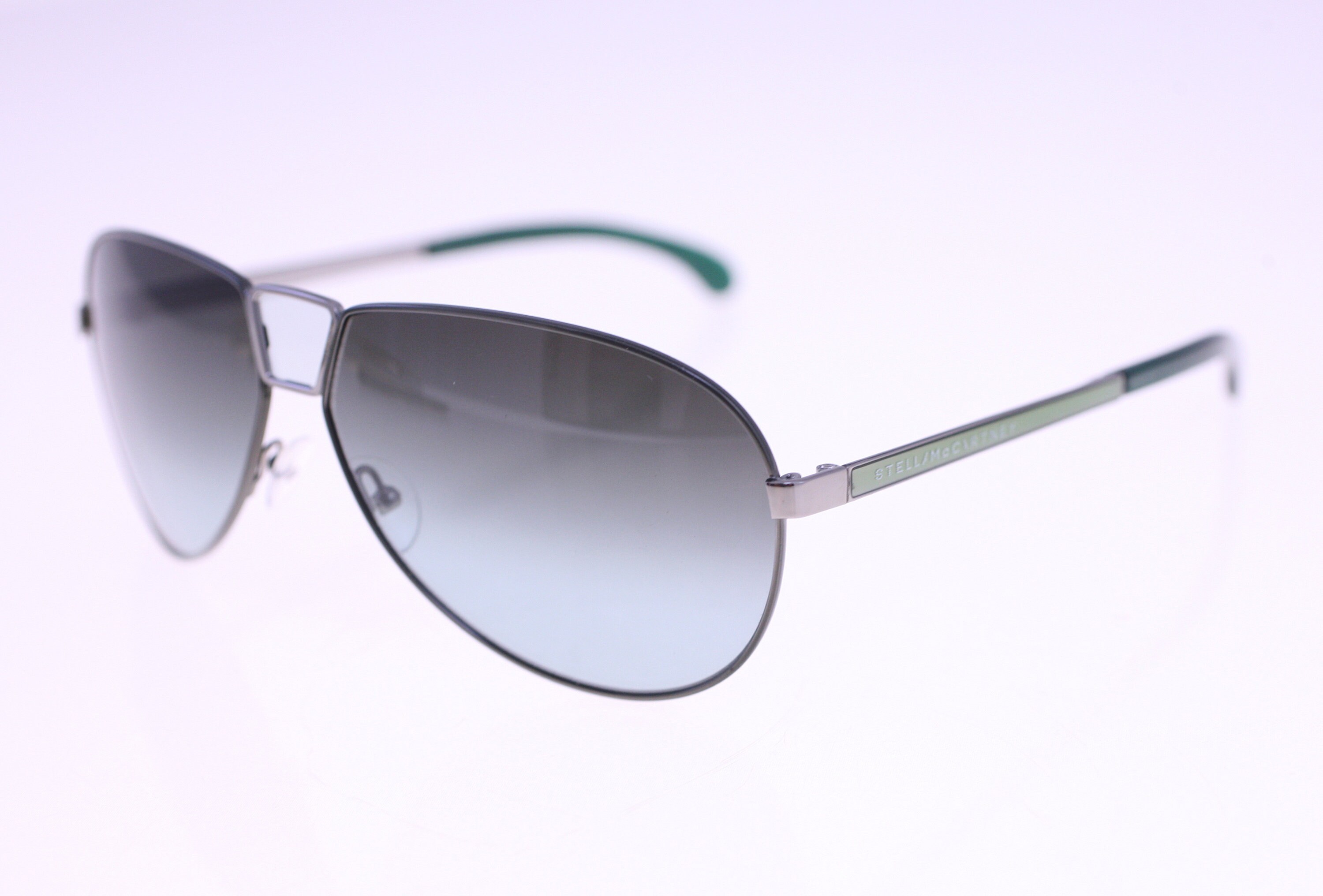 Stella McCartney Sunglasses Aviator Pilot Style Green STM 18/S GL9 Made In Italy Stella Mccartney STM 18/S GL9 First Release Pilot-style  main image 3