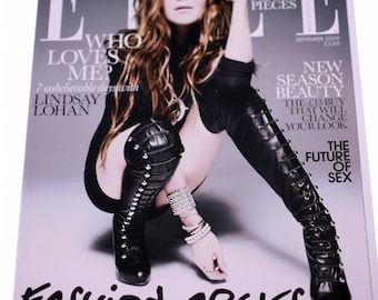 Revista ELLE - Edición británica - Septiembre 2009 - Lindsay Lohan en portada - NUEVA (Peso: 940 g) Envío GRATIS